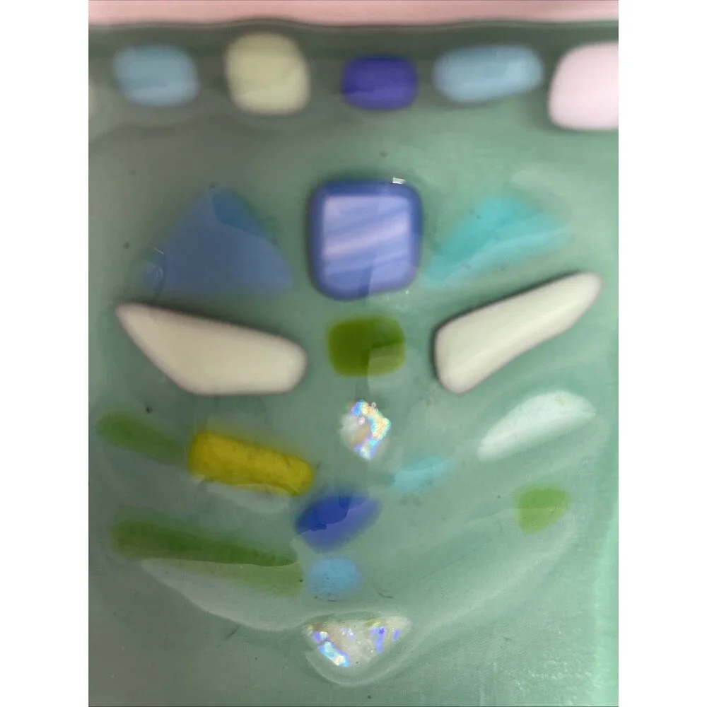Fused Glass Trinket Dish 4.5
